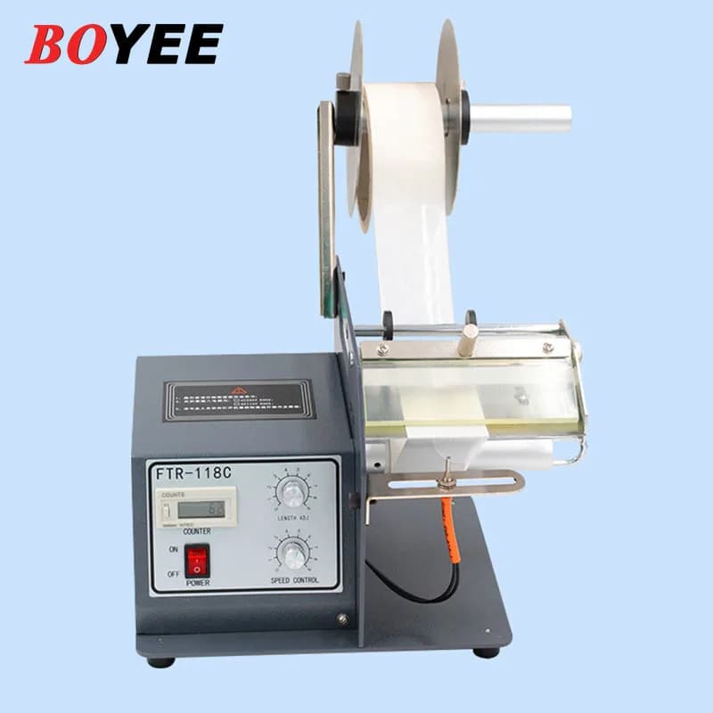 FTR-118C Electric Fibre Optical Sensor Transparent/PET Clear Film Label Stripping Dispenser Machine - image 6