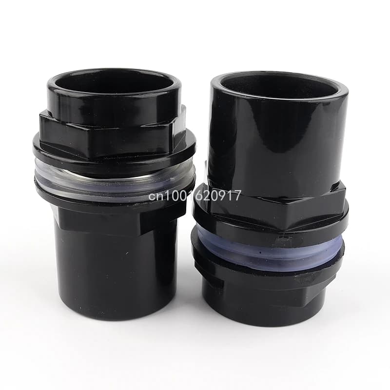 1pcs Avaliable 20-50mm PVC Pipe Fittings Aquarium Fish Tank Connector Overflow Thread Water Supply Accessories Joint - image 5