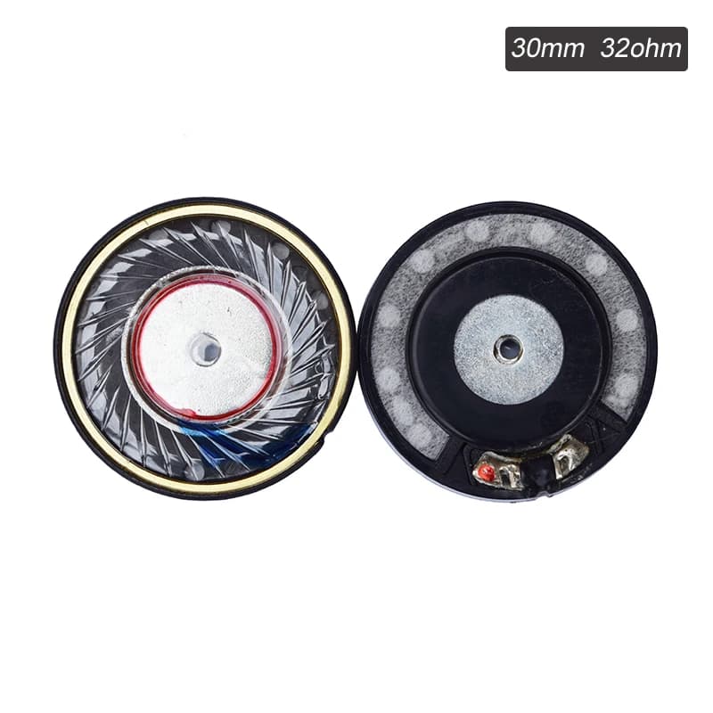 2PCS 30mm Headphone Speaker Headset Horn 50mW 32 Ohm HIFI DIY Head Phones Accessories Upgrade Earhpone Replacement Speaker Unit - image 3