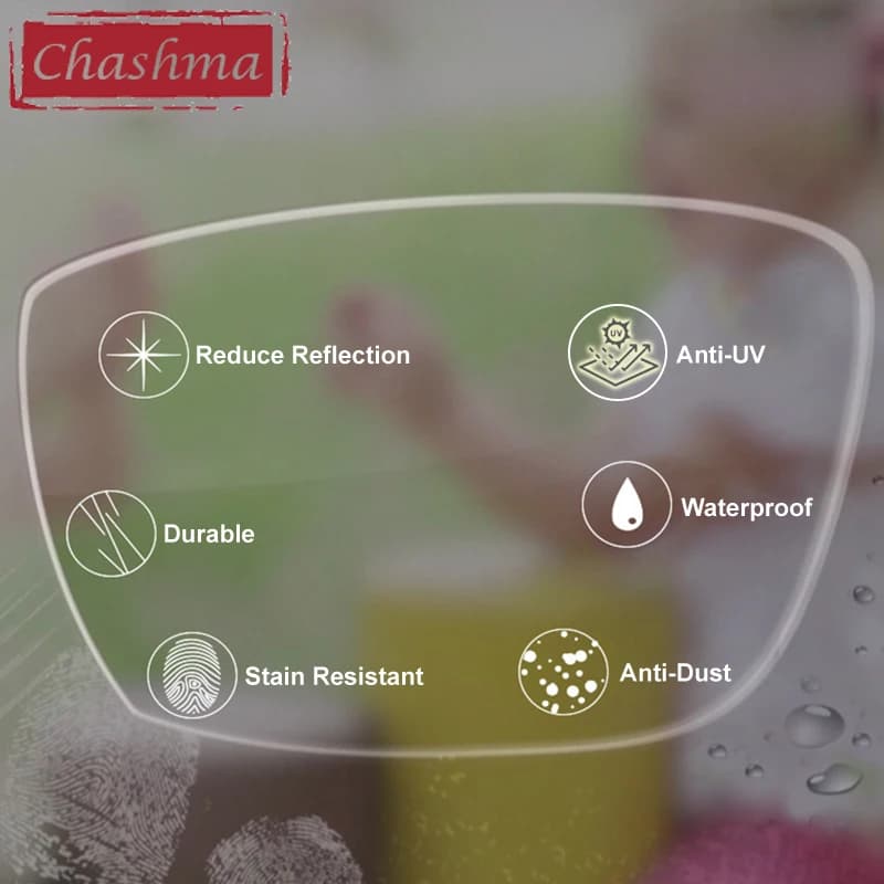 Chashma Aspheric 1.61 Index Photochromic Interior Digital Progressive Free Form Surface Verifocal Lenses Colored Lens Wide Field - image 4