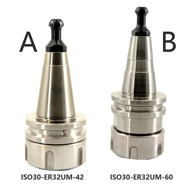 ISO30 ER32 Woodworking Collet Chuck CNC Coating Tool Holder Milling Cuter Drill Bit G2.5 30000 RPM with Pull Stud Spindle Shaft