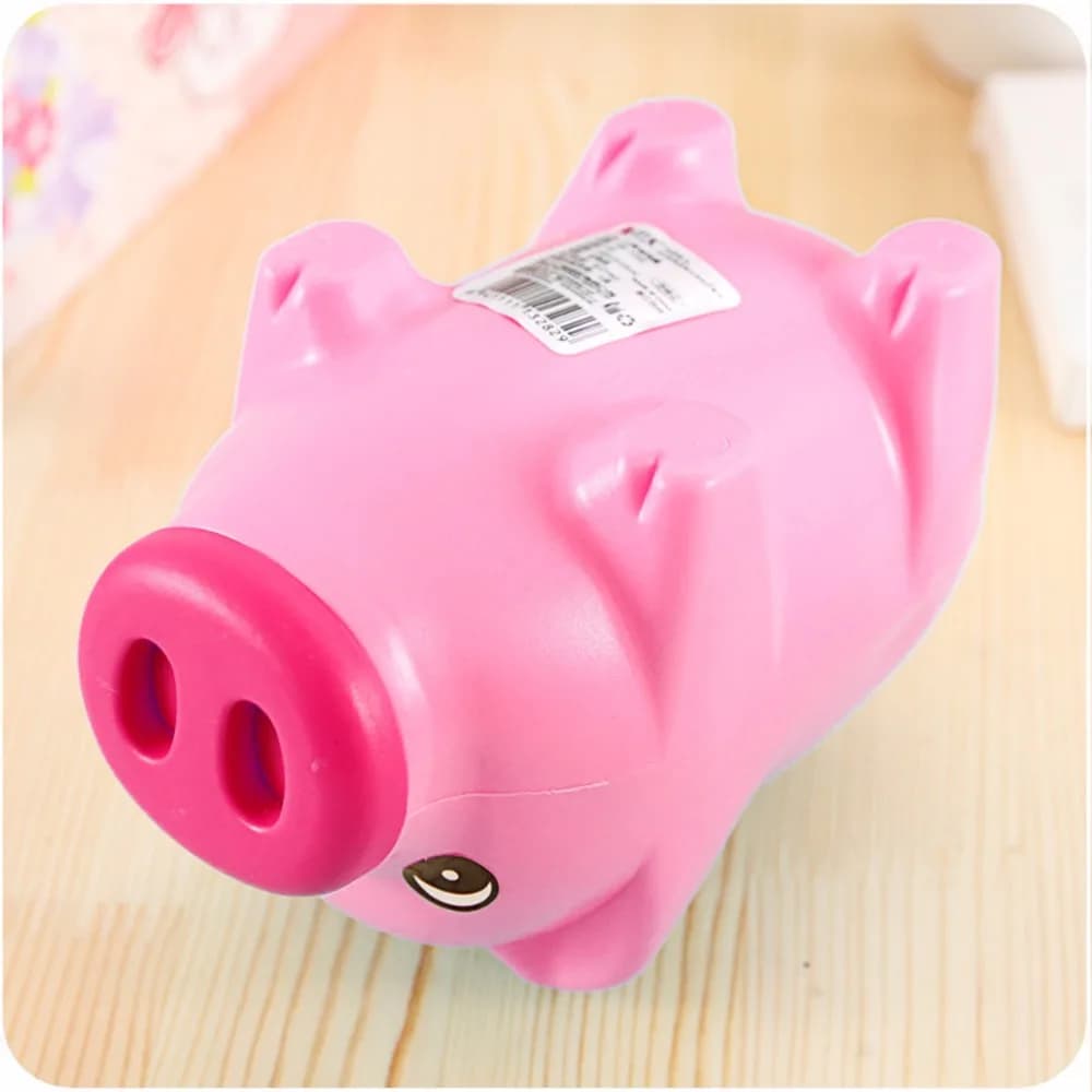 Cartoon cute Pink pig coin crash coin box gift children save Money Saving Box Case Coins Kawaii Cartoon Pig Shaped Piggy Bank - image 3