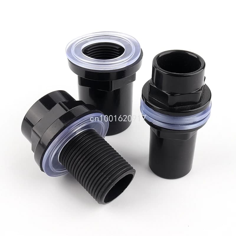 1pcs Avaliable 20-50mm PVC Pipe Fittings Aquarium Fish Tank Connector Overflow Thread Water Supply Accessories Joint - image 4