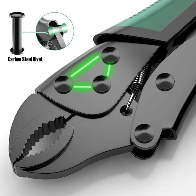 7/9/10 Inch Multi-Function Locking Pliers Round/Straight Mooth Pipe Wrench Universal Pressure Pliers Strong Clamp Hand Tools - image 5