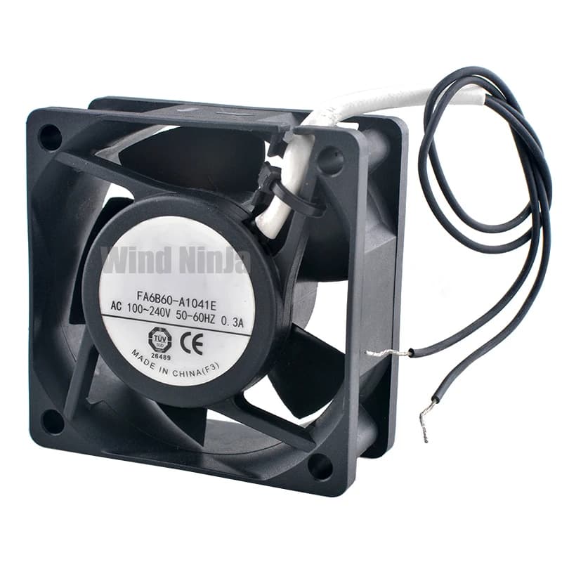 FA6B60-A1041E AC100V 110V 120V 220V 230V 240V 50-60HZ 0.3A 6cm 60mm fan 60x60x25mm EC cooling fan - image 3