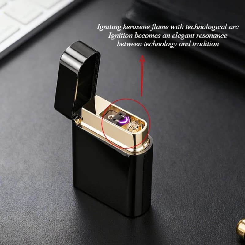 Creative Intelligent Voice Controlled Lighter Type-C Charging Elegant Open Flame Portable Metal Lighter Men's Business Gift - image 6