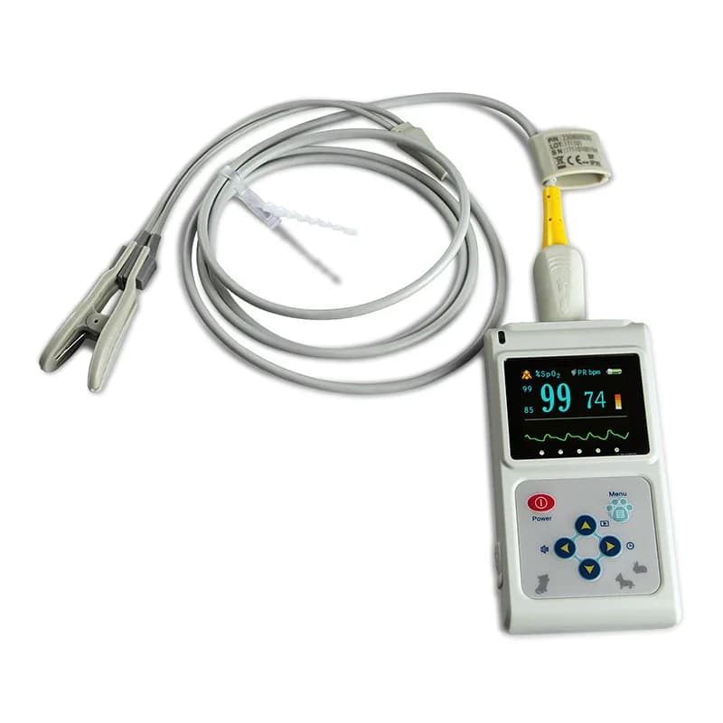 Pet oximeter Animal ear clip type blood oxygen saturation pulse rate monitoring