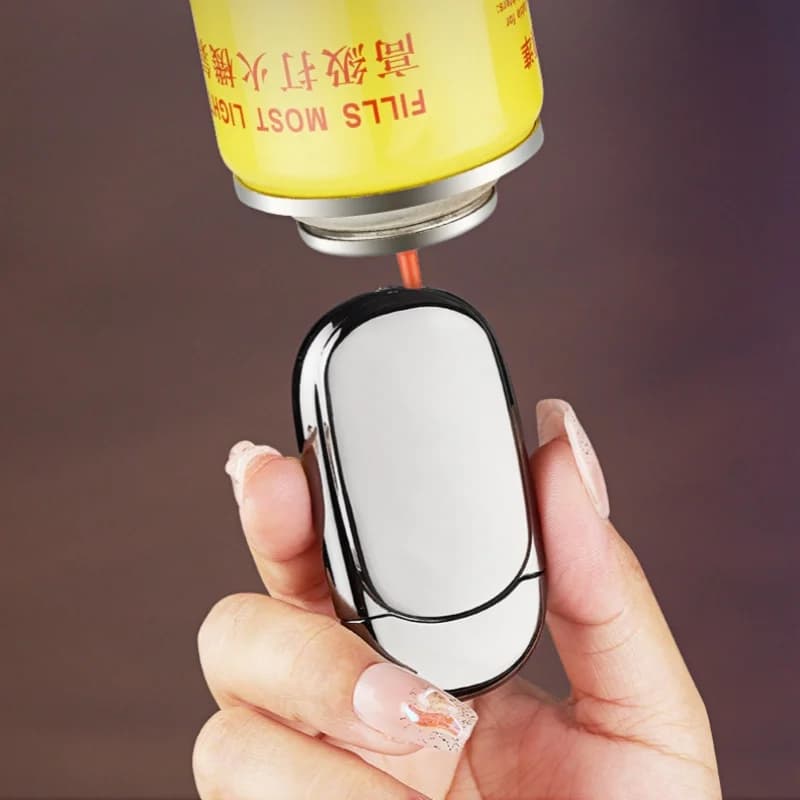 Novel Windproof Metal Butane Gas Lighters Tools Festival Gifts Cigar Accessories Portable Torch Cigar Lighter Premium Utility