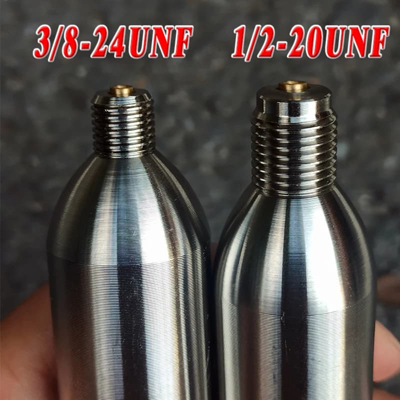 Stainless Steel Recyclable 33g Co2 Cartridge for Rescues Life Vest Airbag Vest Power Aquariums Beauty Injections Food Processing - image 6