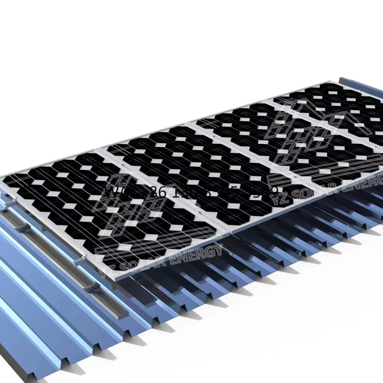 CE Certificate Metal Roof PV Structure Brackets L Feet For Solar Tin Roof Mounting