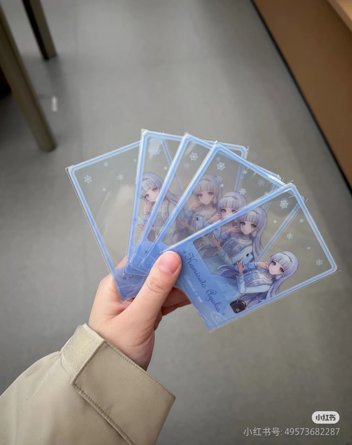 [Official Collab] OPPO ONEPLUS ACE 6T X Genshin Impact Kamisato Ayaka Card Bag Skirk Fan T-shirt Tartaglia Document Folder File - image 3
