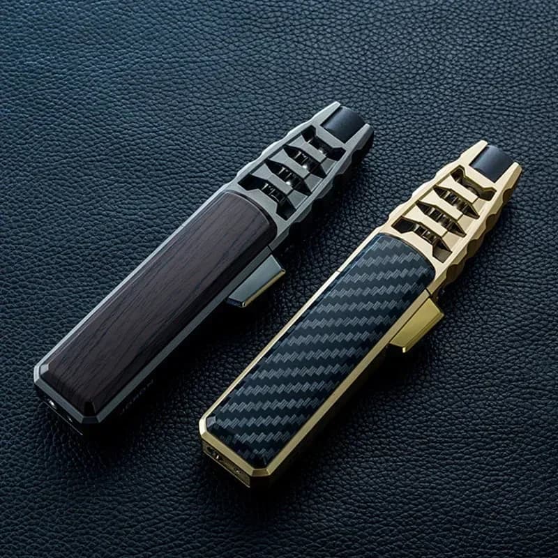 JOBON Metal Outdoor Windproof Butane Gas Torch Lighter Blue Flame Ignites 360 ° Use Cigar Kitchen Barbecue Tools Jewelry Welding - image 6