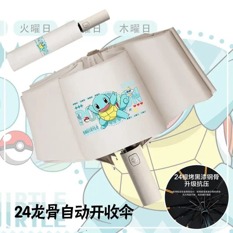 Hot Sale Auto Open Close Pokemon Umbrella Pikachu Gengar Cute Cartoon Folding Rainproof UV Protection Travel Gift for Fans - image 4