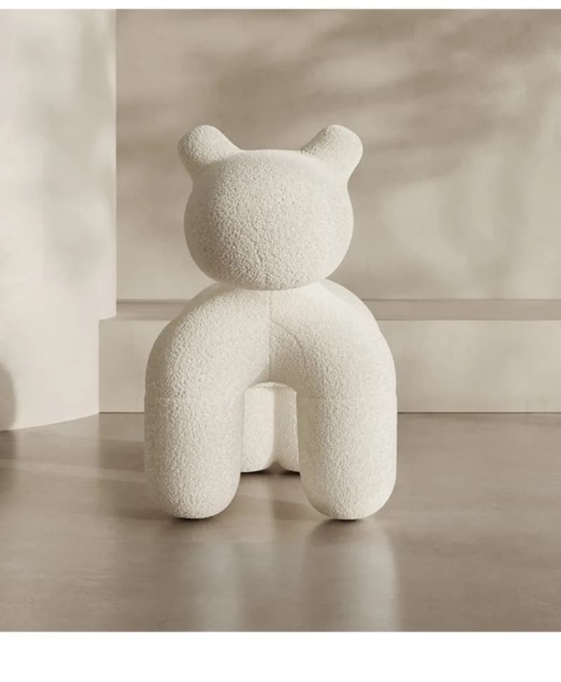 Modern simple Internet celebrity leisure chair flannel styling cotton pony chair - image 6