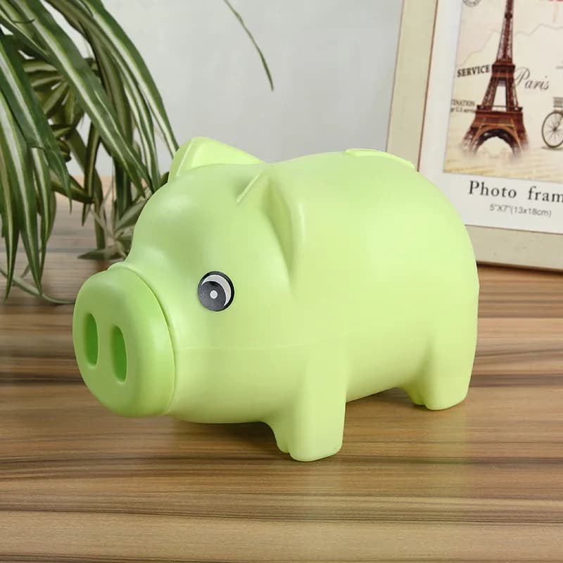 Cartoon cute Pink pig coin crash coin box gift children save Money Saving Box Case Coins Kawaii Cartoon Pig Shaped Piggy Bank - image 6