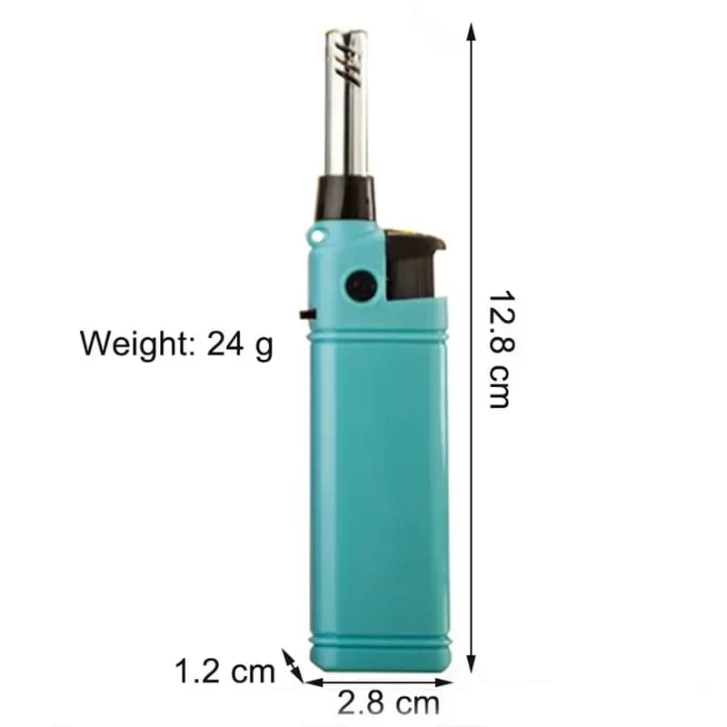 Mini Portable Inflatable Lighter Outdoor Kitchen Candle Barbecue Camping Plastic Butane Gas Lighter - image 4