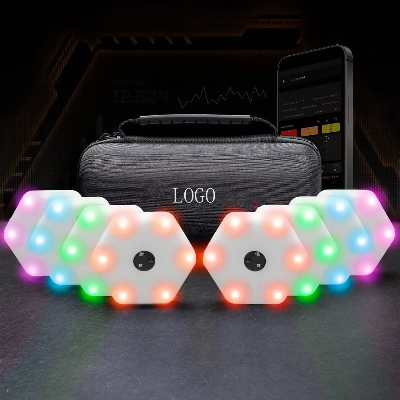 ReactionX Rlt Agile Reaction Light Induction Basketball Football Badminton Tennis Boxing Training Equipment 6 Lights+app