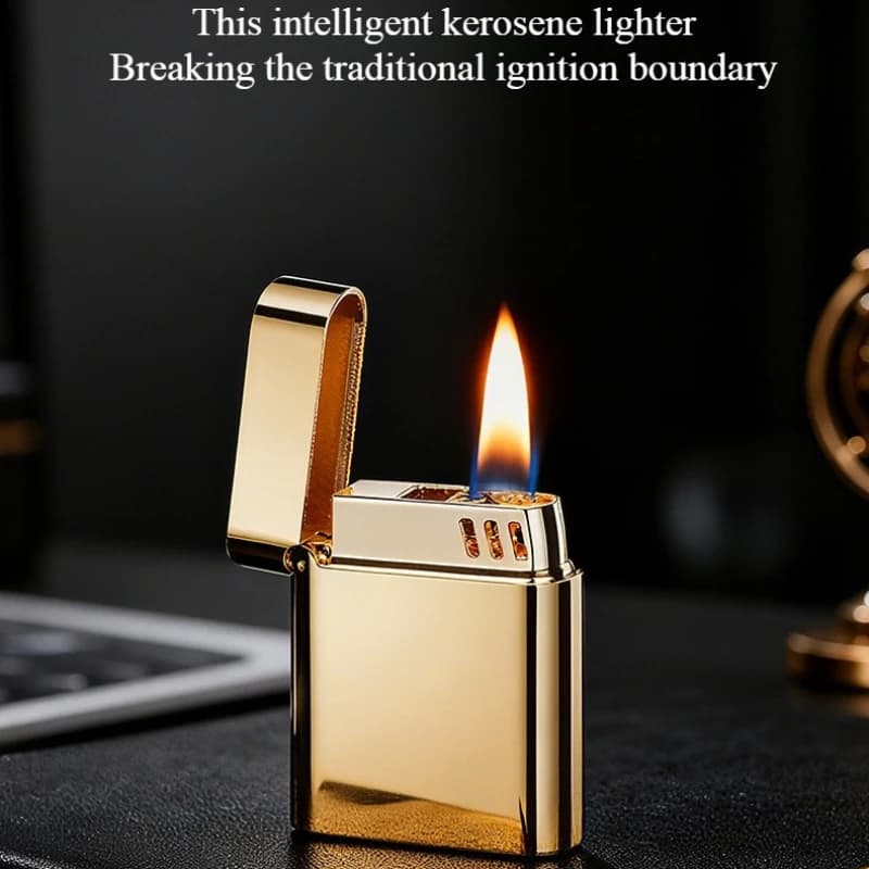 Creative Intelligent Voice Controlled Lighter Type-C Charging Elegant Open Flame Portable Metal Lighter Men's Business Gift - image 5