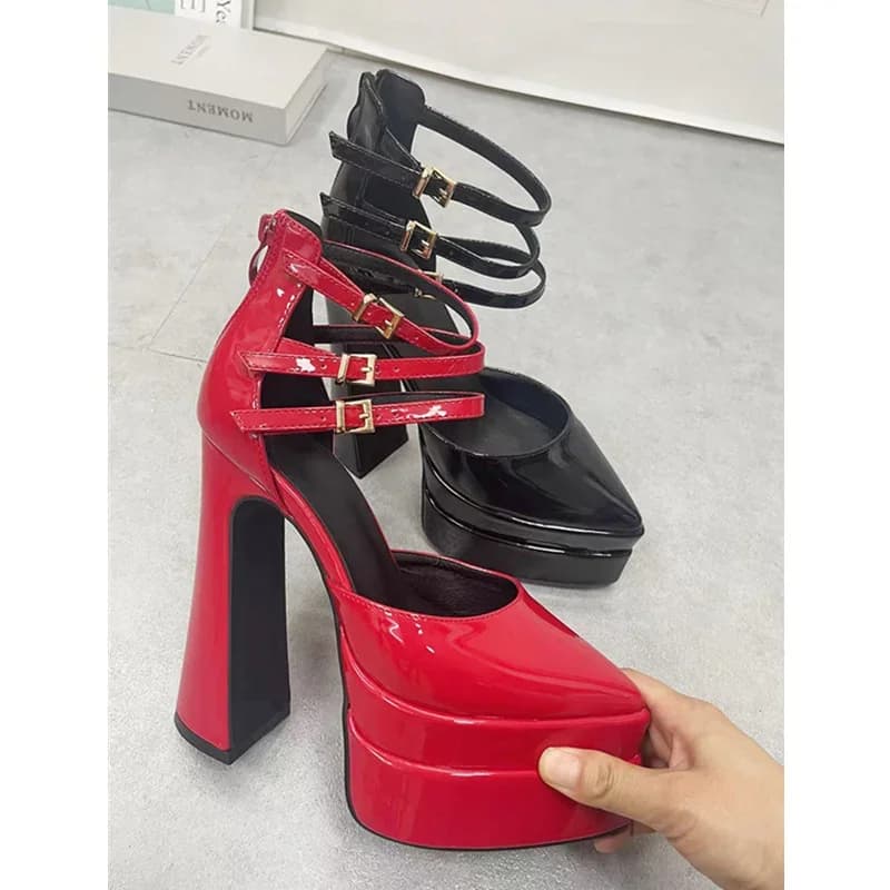 Women Pumps Summer Platform Sandals High Heels Shoes Sexy Dress Party Wedding Shoes Female Sandal New Fashion Ladies Shoes - image 5