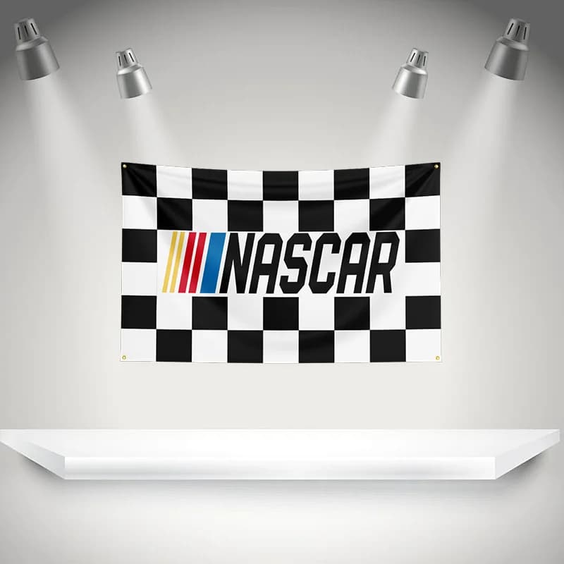 N-Nascar Flag Auto Parts Tools Banner 3x5ft with Brass Grommets HD Printing Tapestry Exhibition, Car Fans, Garage Decor - image 4