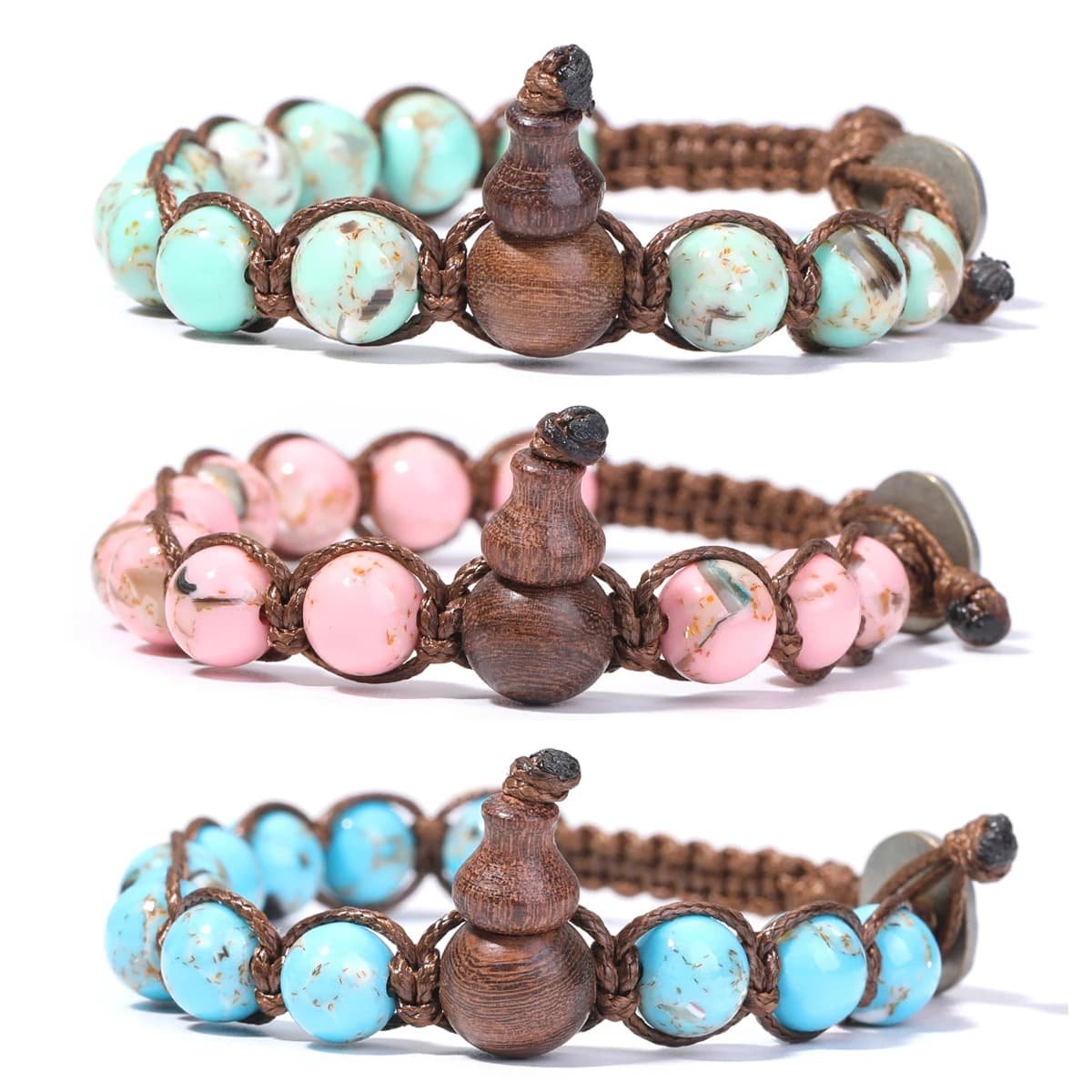 Tibetan Natural Stone Bracelet Healing Meditation Luck Prayer Peace And Health Pure Handmade Bracelet Men And Women Jewelry