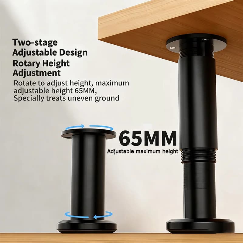 2PCS Thickened aluminum alloy table legs Scalable replacement support Furniture leg hardware accessories for wardrobes cabinets - image 3