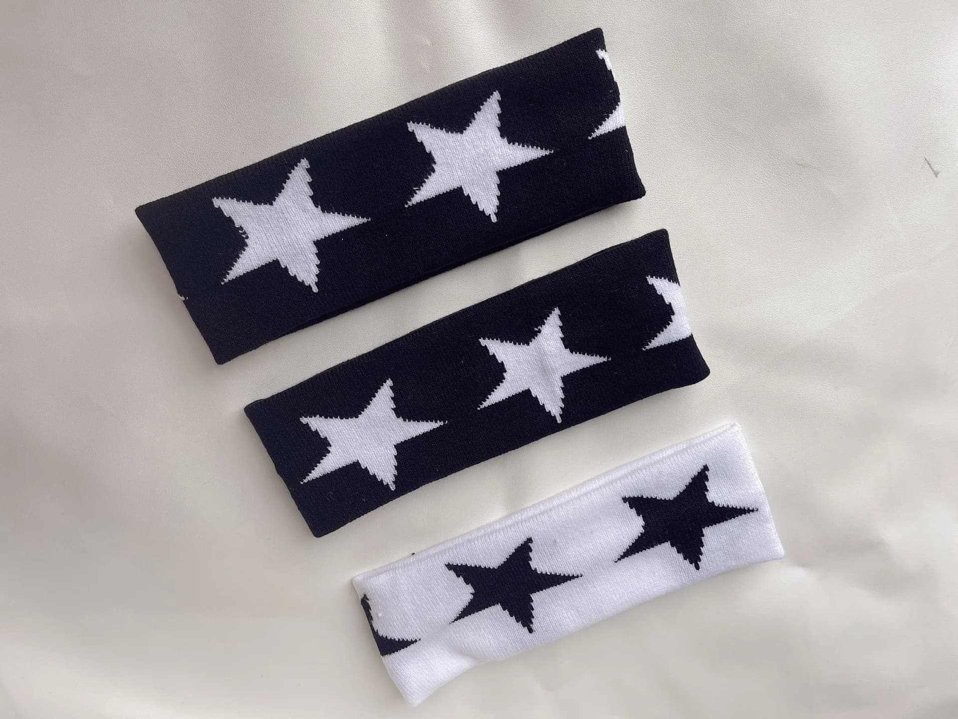 2023 Korean Wave New FELIX Lee Know Same Black and White Pentagram Hair Band Outdoor Sports Accessories Fans Gift - image 5