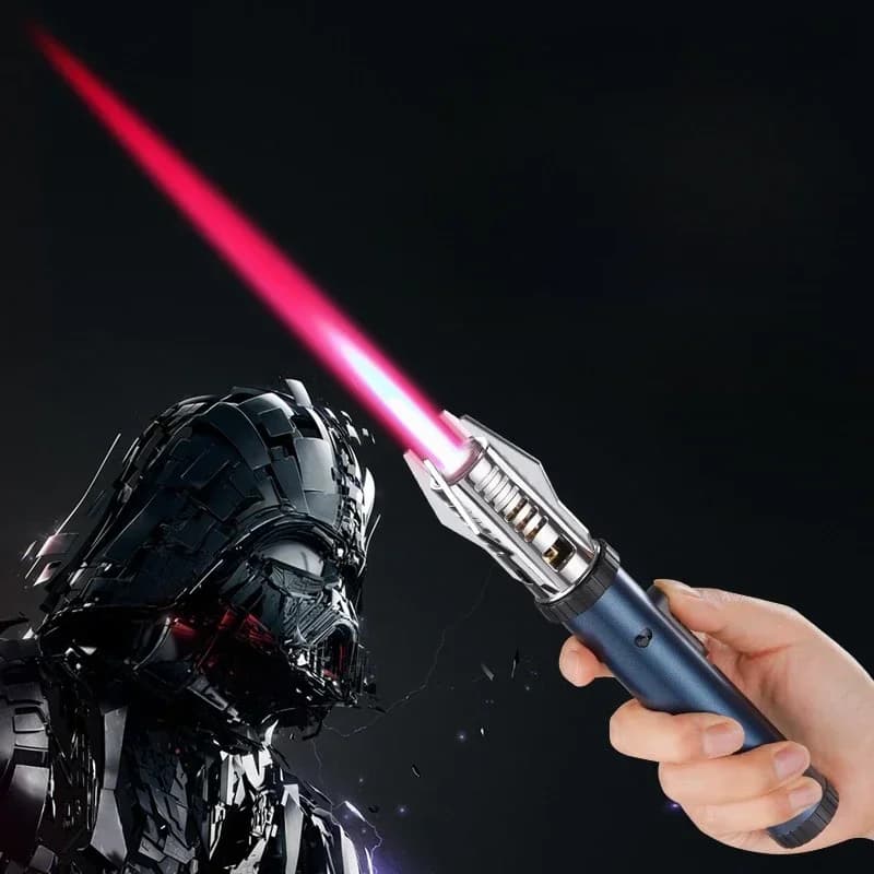 Planet Lightsaber Metal Outdoor Windproof Turbine Torch Jet Lighter BBQ Welding Cigar Tool Butane Gas Lighter 360° Gun - image 3