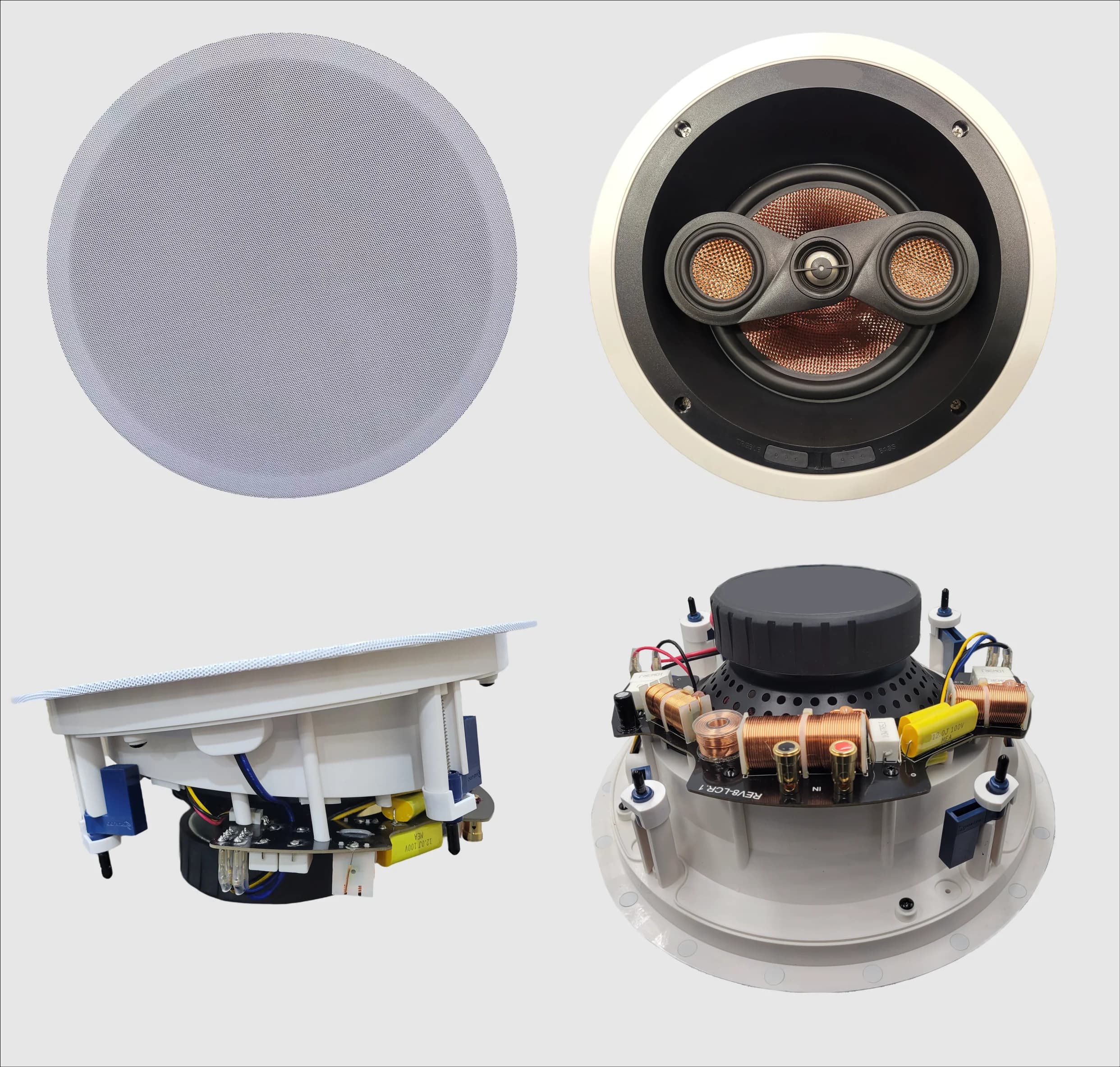 CHNLAN 3 Way Component Speakers 8 Inch Bass Ceiling Speaker 15W Carbon Fiber Speaker Cone for Home Cinema Hotel Support OEM - image 3