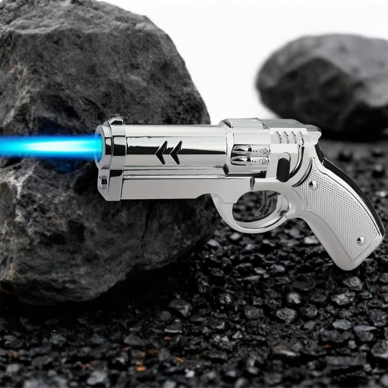 New Creative High Power Butane Gas Turbine Lighter Outdoor Windproof Metal Cigar Lighter Kitchen BBQ Ignition Tool Men's Gift - image 5