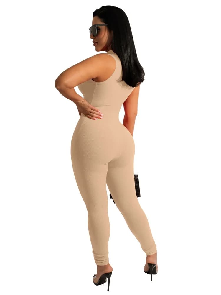 Plus Size Fitness Overalls Yoga Women's Sportswear Gym Zipper Jumpsuits Workout High-intensity Sportswear One-piece Skin-tight - image 3