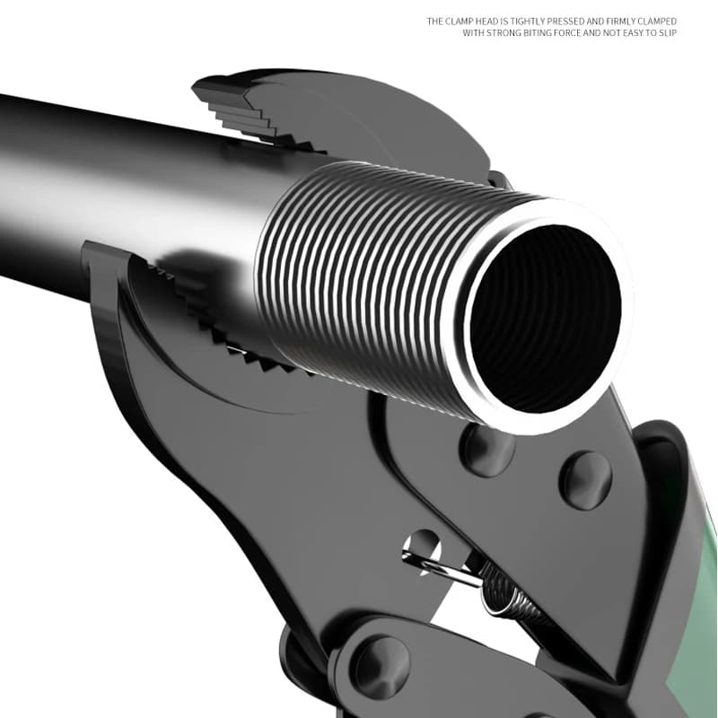 7/9/10 Inch Multi-Function Locking Pliers Round/Straight Mooth Pipe Wrench Universal Pressure Pliers Strong Clamp Hand Tools - image 3