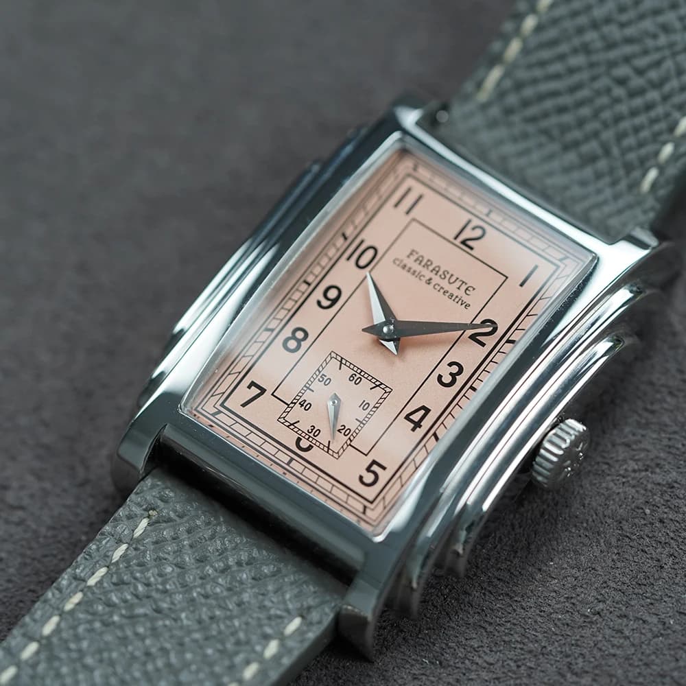 FARASUTE Original Design Square Manual Mechanical Men's Watch Seagull Movement Luxury Retro Sapphire Mirror Waterproof Men Watch - image 5