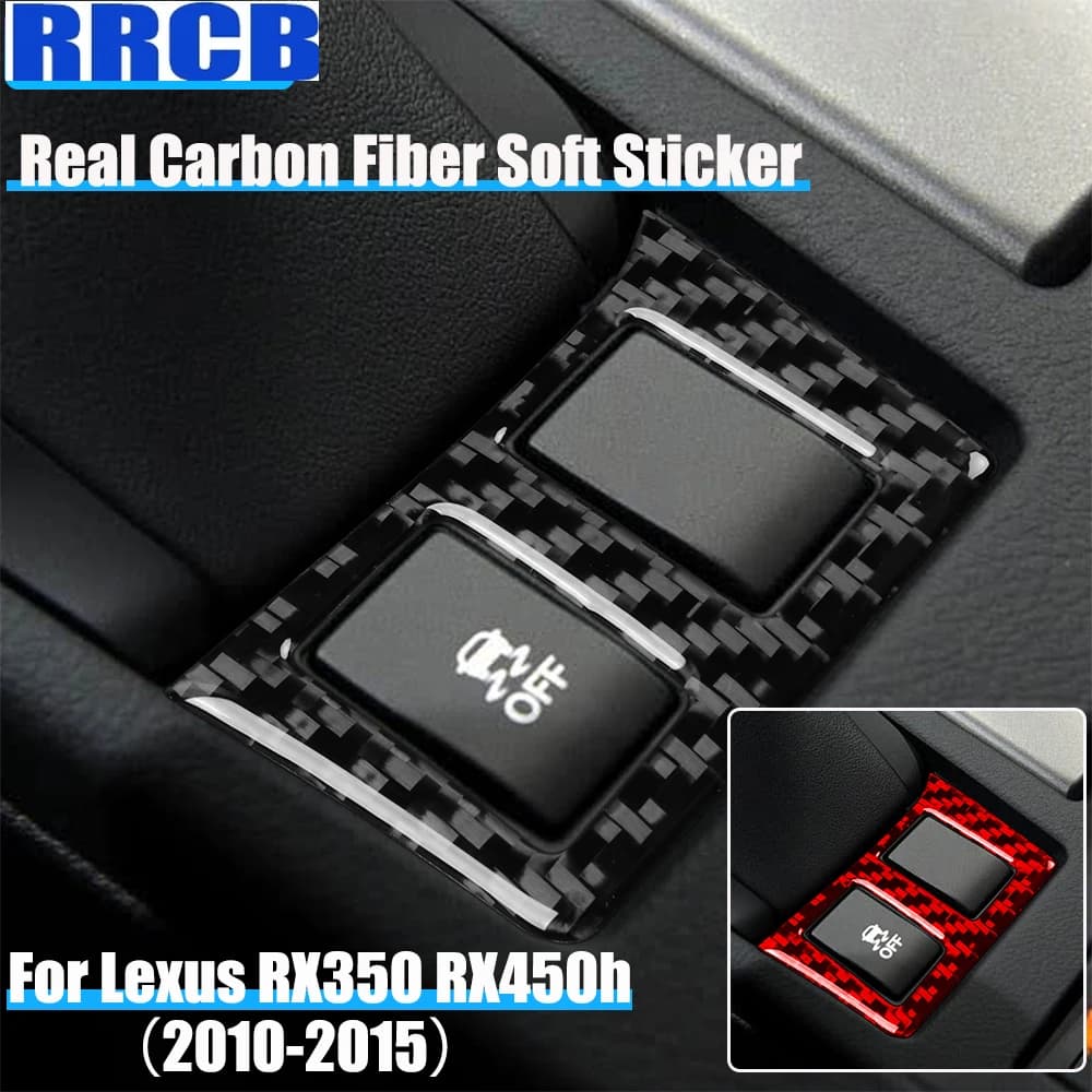 For Lexus RX350 RX450h 2010 2011 2012 2013 2014 2015 Real Carbon Fiber Car Accessories Body Anti-slip EPS Cover Soft Sticker