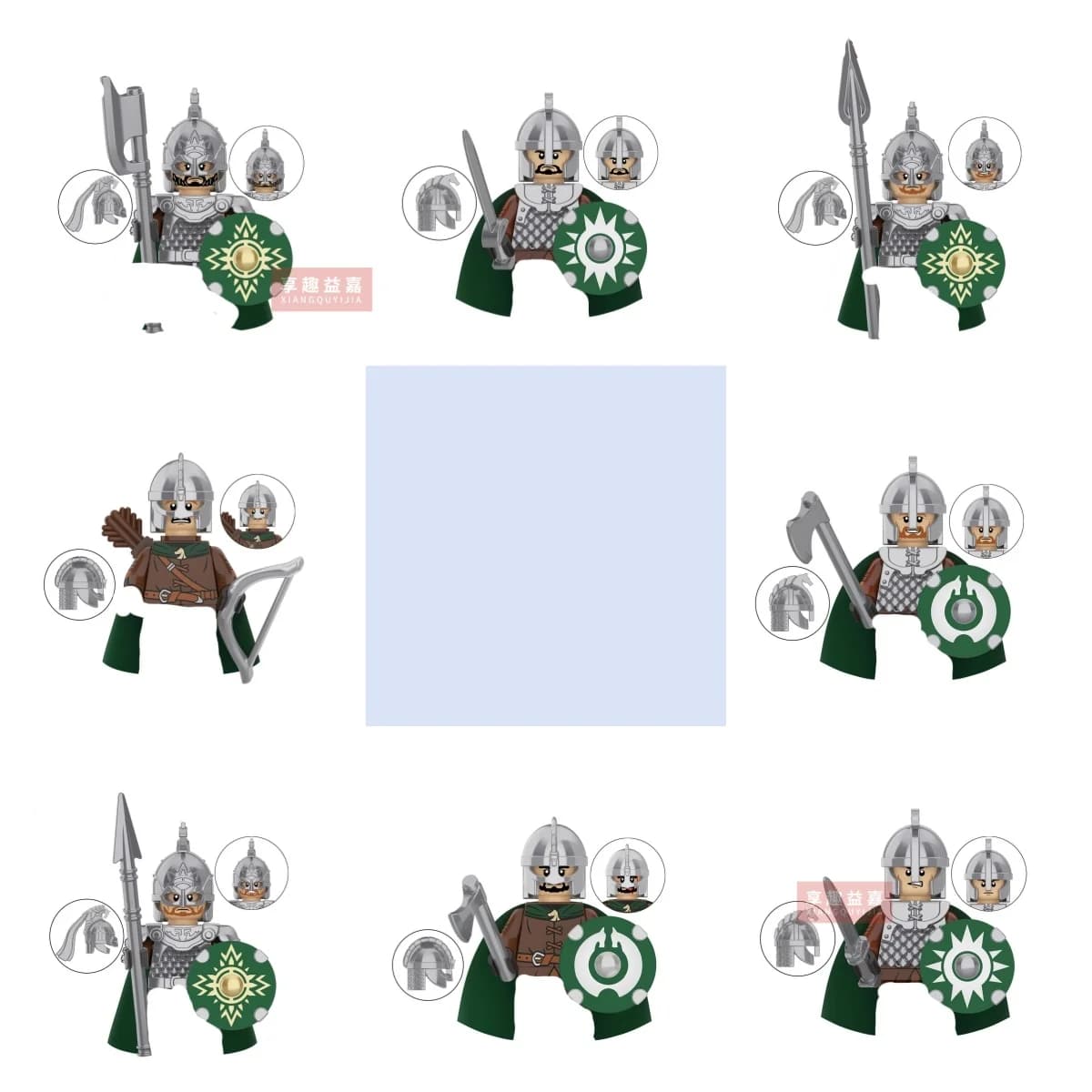 Military Building Blocks Solider Figures Movie Science Fiction Series Weapons Shield Knight Toys Gifts Medieval Mini Bricks MOC - image 4