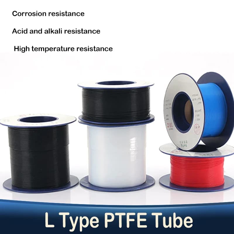 2/8m  L Type PTFE Tube 30L-2L 3D Printer Bowden Extruder High Temp 260℃ Corrosion Resistant Insulated Pipe