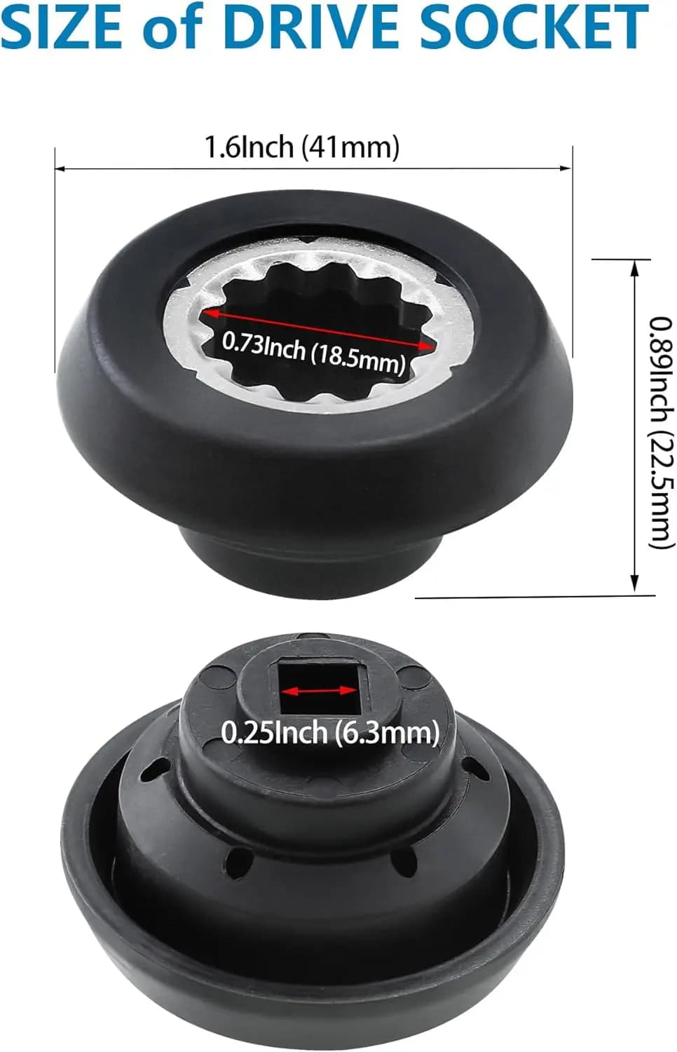 2 Pcs Blender Drive Socket Kit Gear for 1700W NutriBullet Blender RX N17-1001 NB-301S Juicer Mixer Replacement Parts - image 4