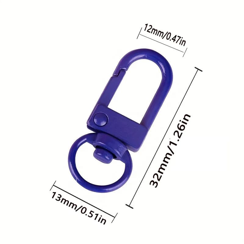 10-25pcs Colorful Lobster Clasp Hooks Keychain With Lobster Matel Clasps For DIY Jewelry Making Dog Neckalce Accessories - image 3