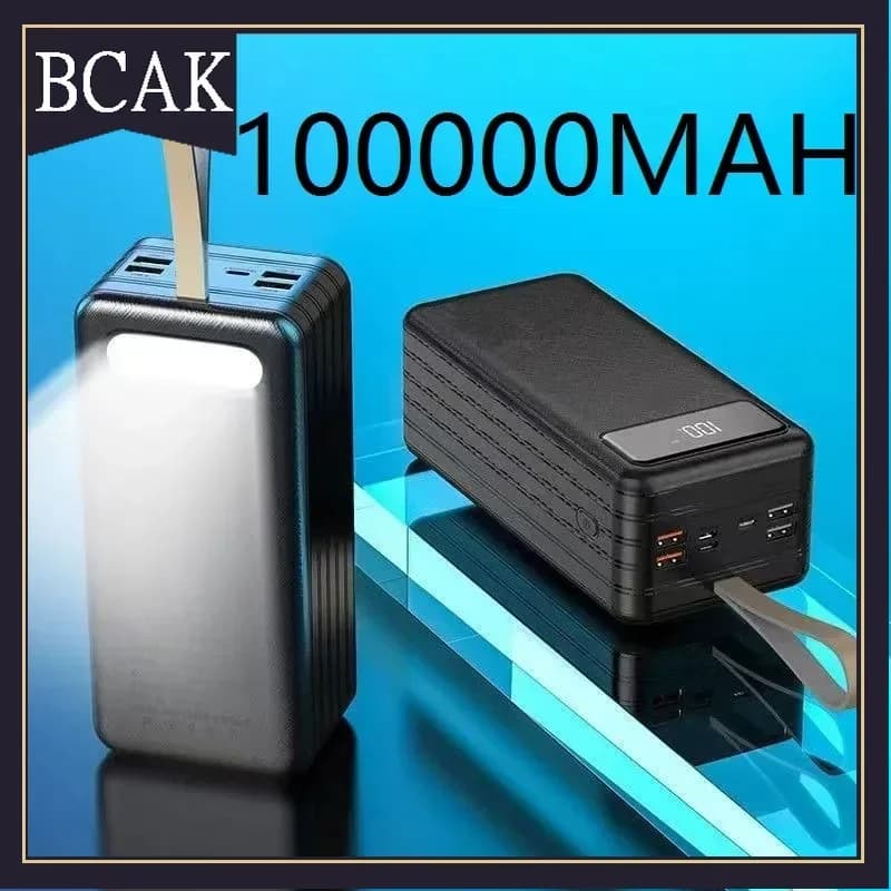 BCAK Outdoor Mobile Power Gift Wh Style 80000mAh Large-capacity Charging Treasure  60000 Digital Display 5w Fast Charging 100000 - image 4