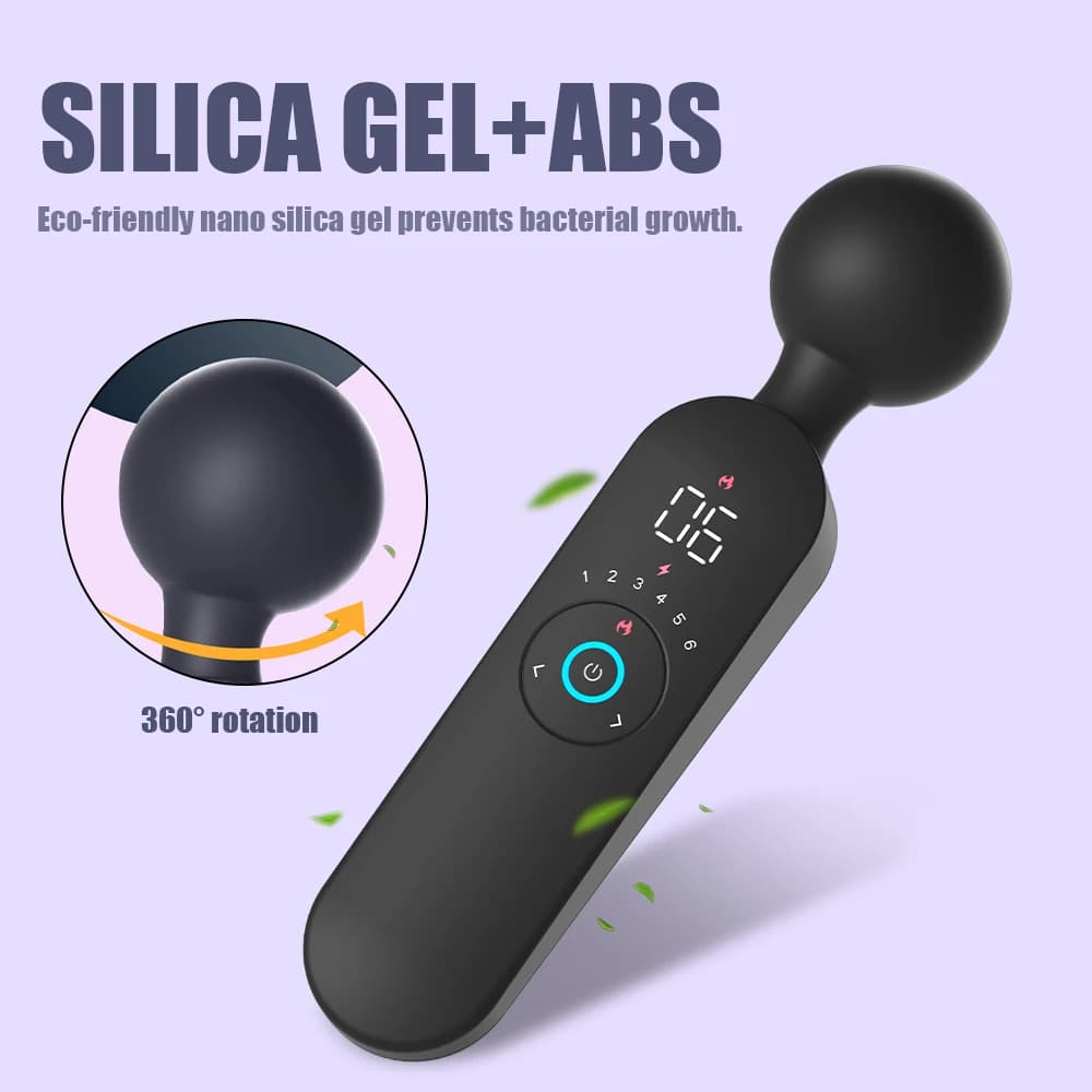 AV Magic Wand Digital Display Heated Powerful Vibrator Women's Nipple Clitoral Stimulator Massager Female Masturbation Sex Toy - image 6
