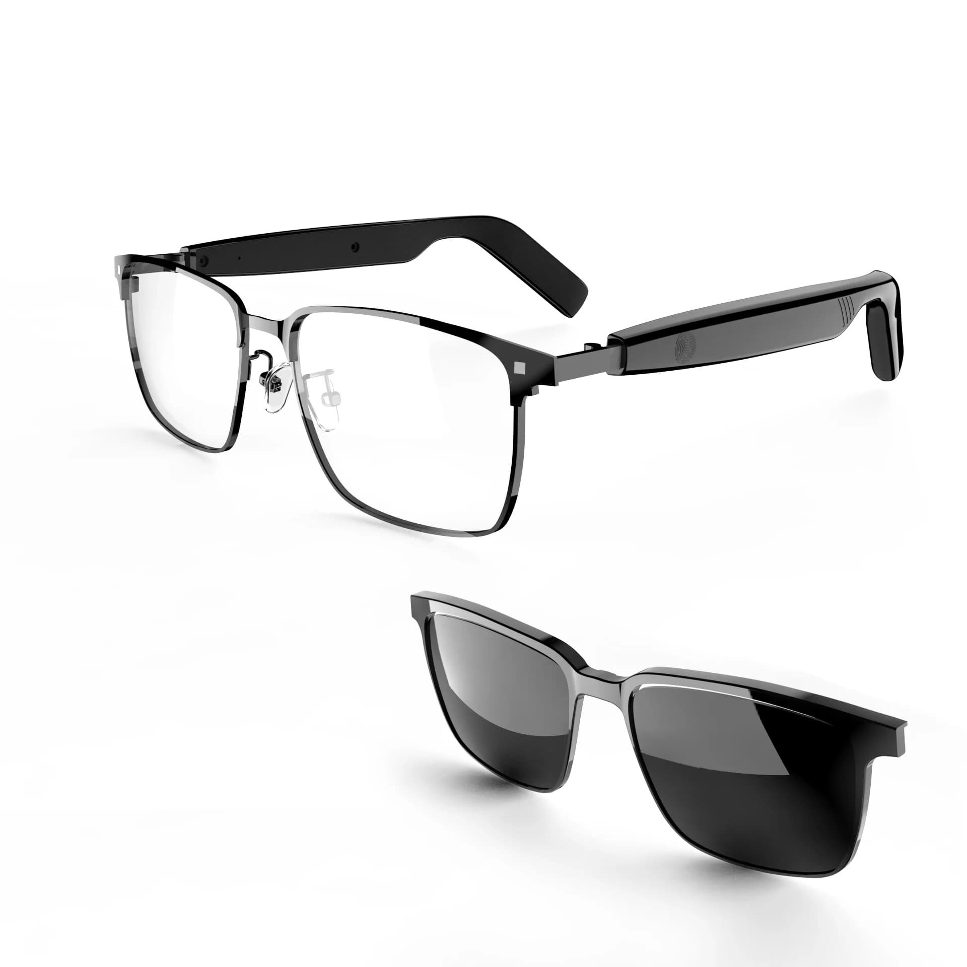 SG-20 PRO Smart Wearable Headset Voice Assistant UV Protection Men Outdoor Smart Audio Eyewear with Magnetic Dual Lenses - image 4