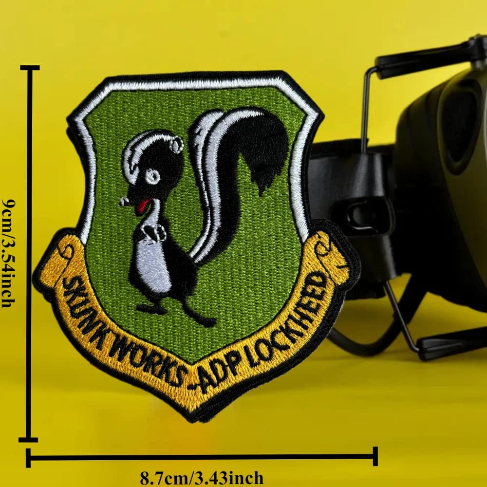 LOCKHEED-MARTIN SKUNK WORKS Embroidery Tactical Patch Funny Hook&Loop Armband Military Morale Badge Clothing Backpack Stickers - image 4