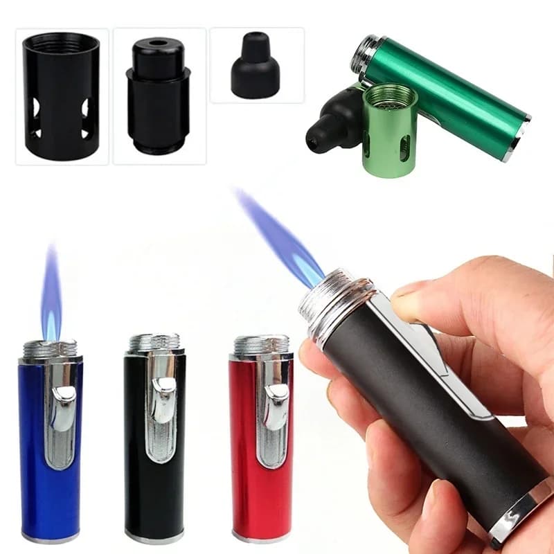 Hot Selling Aromatherapy Lighter Portable Mini Metal Pipe with Volcanic Stone - image 3