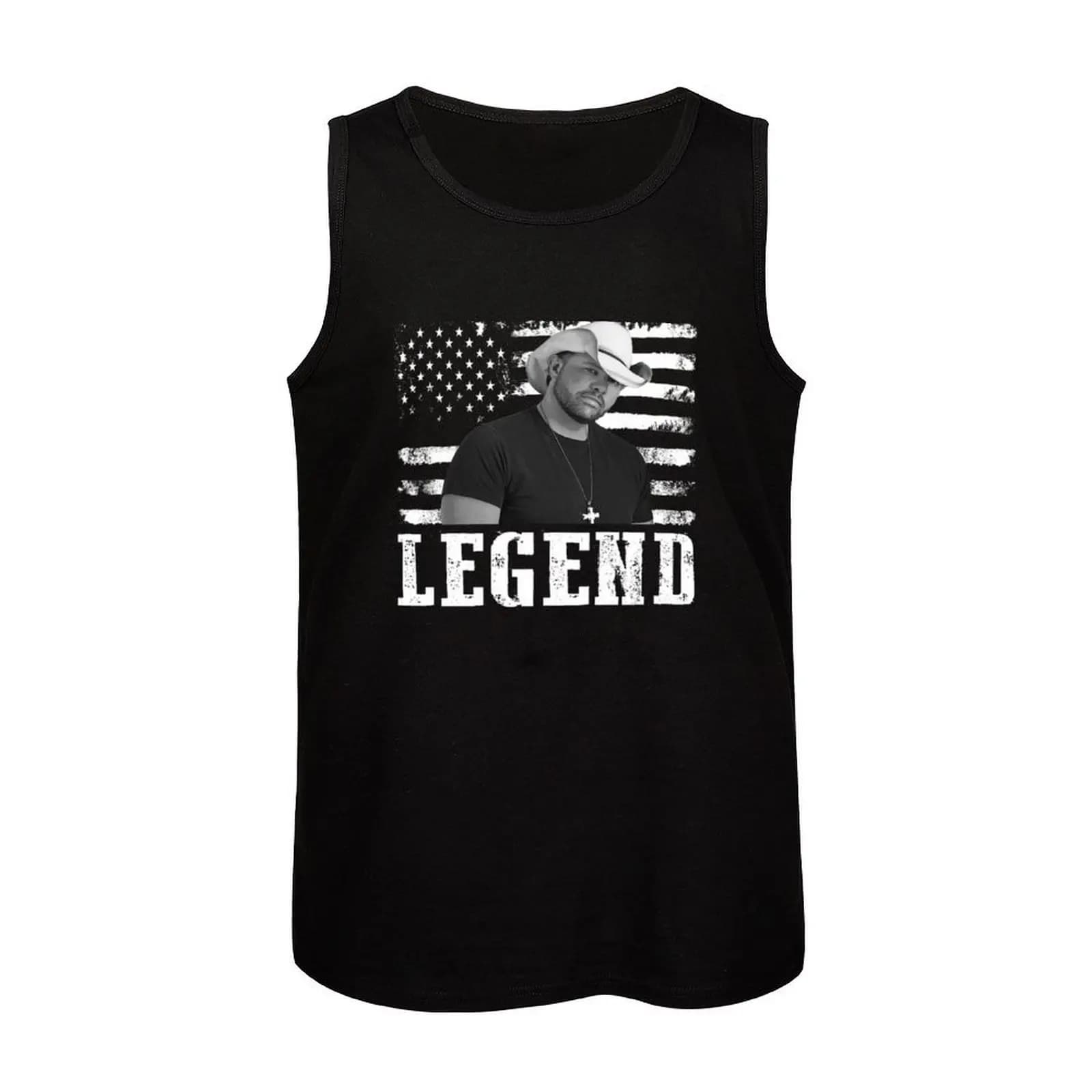 Distressed American Toby Flag Keith Music Legend Tank Top Comfort Basic Tank Top Cotton Sleeveless Daily Shirt - image 5