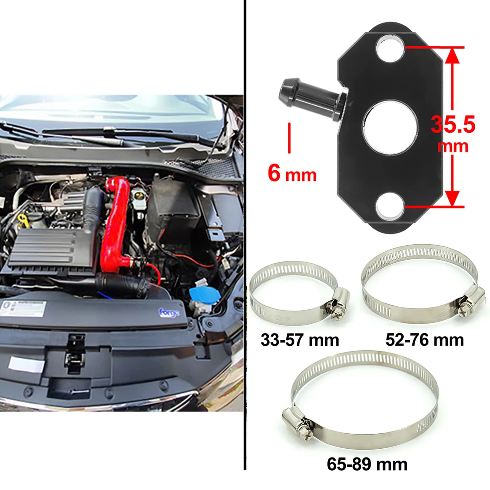 video shows relief valve 1.4 tsi Blow Off Valve Dump Valve For VW Golf mk7 Fabia Octavia 1.2 TSI 1.4 TSI engines 2015-on - image 4