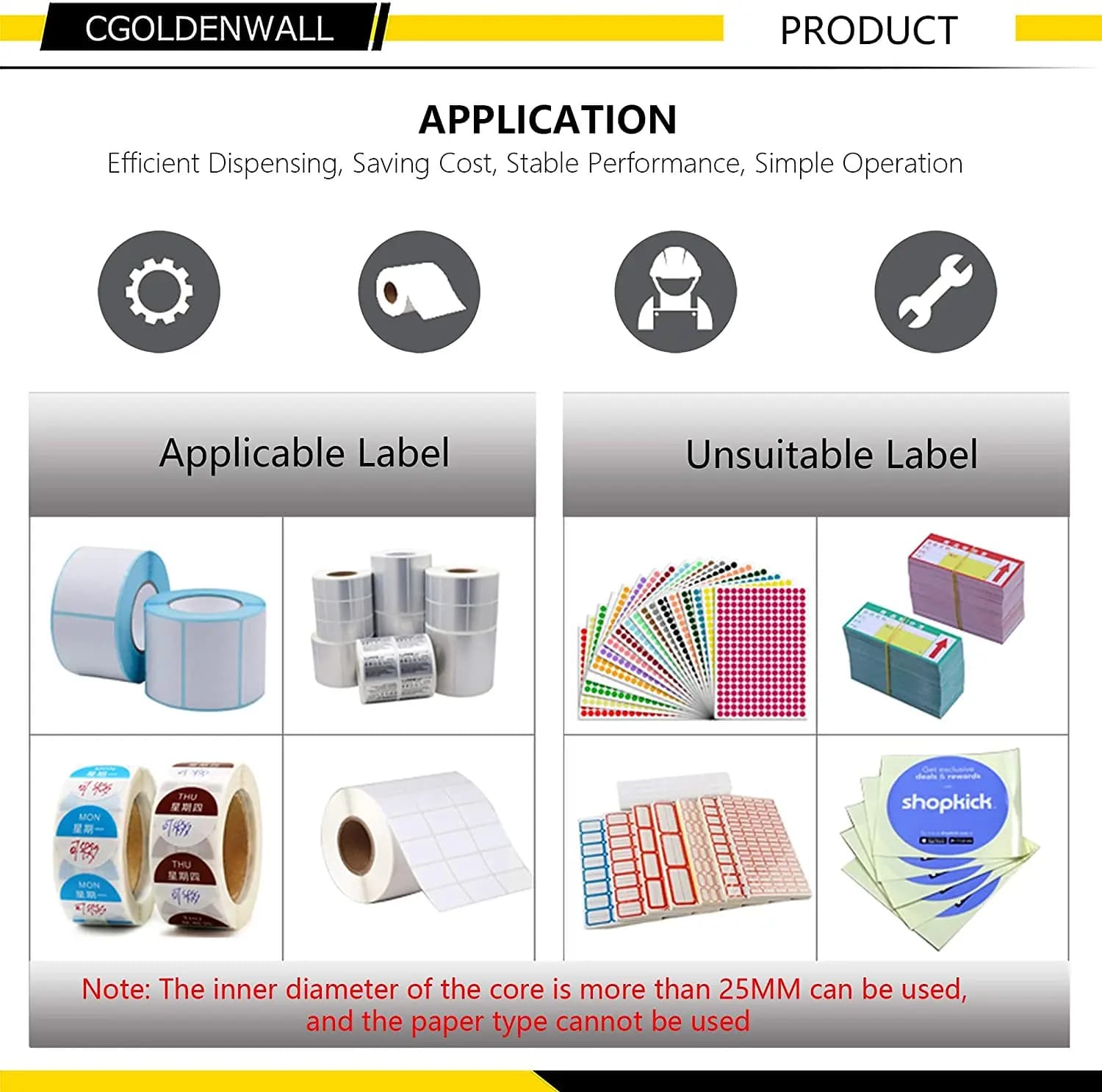 Automatic Label Dispenser Label Separator Automatic Counting Suitable for Label Length: 3-150mm Width: 4-140mm - image 6