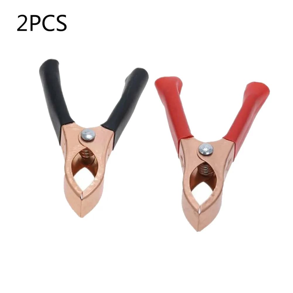 2pcs 30A 70mm Alligator-Clips Caravan Van Car Test Lead-Clips Crocodile Clip Red Black Aligator Clamps-Plug Power Connector - image 5
