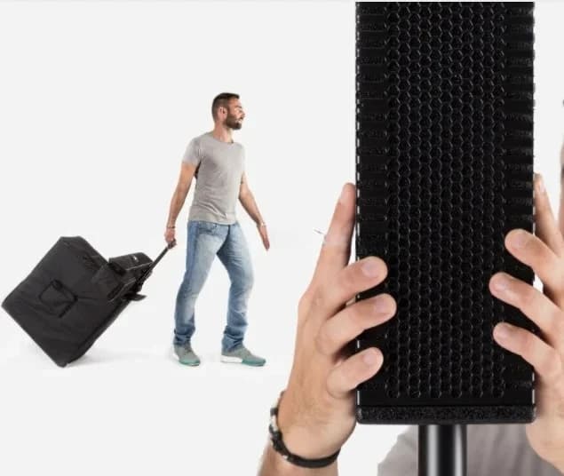 EVOX 12 Powered Column Speaker 8* 4 Inch DJ Sound System Active Two-way Array 1400W Rcf Speakers Pro Audio Column Speakers - image 4