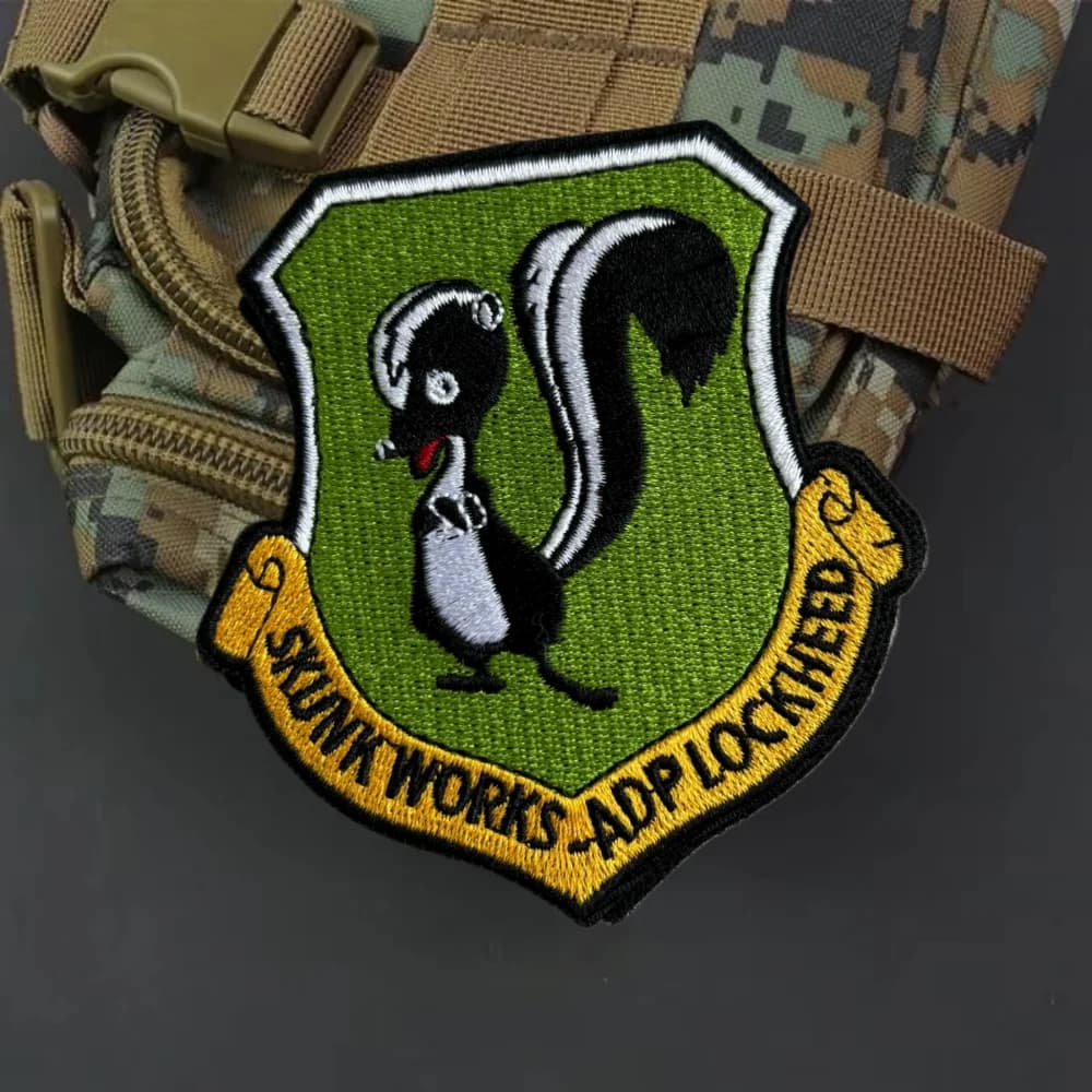 LOCKHEED-MARTIN SKUNK WORKS Embroidery Tactical Patch Funny Hook&Loop Armband Military Morale Badge Clothing Backpack Stickers - image 5