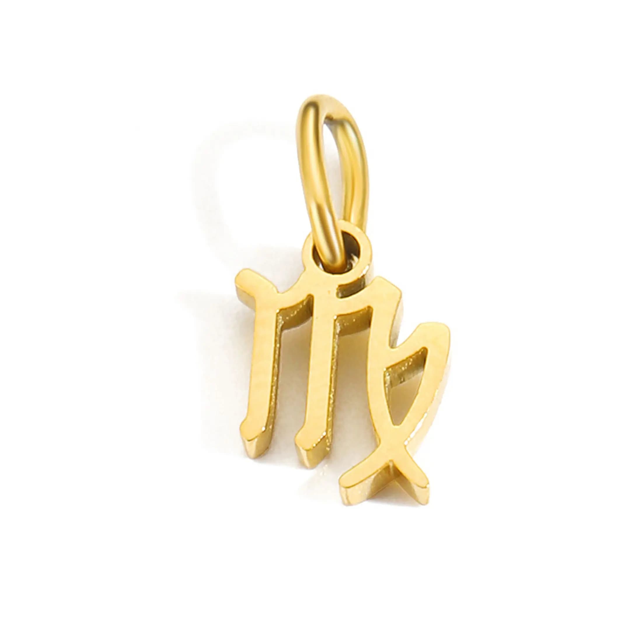 Trendy Stainless Steel Gold-Plated Zodiac Jewelry Necklace -  Wholesale Series - image 6